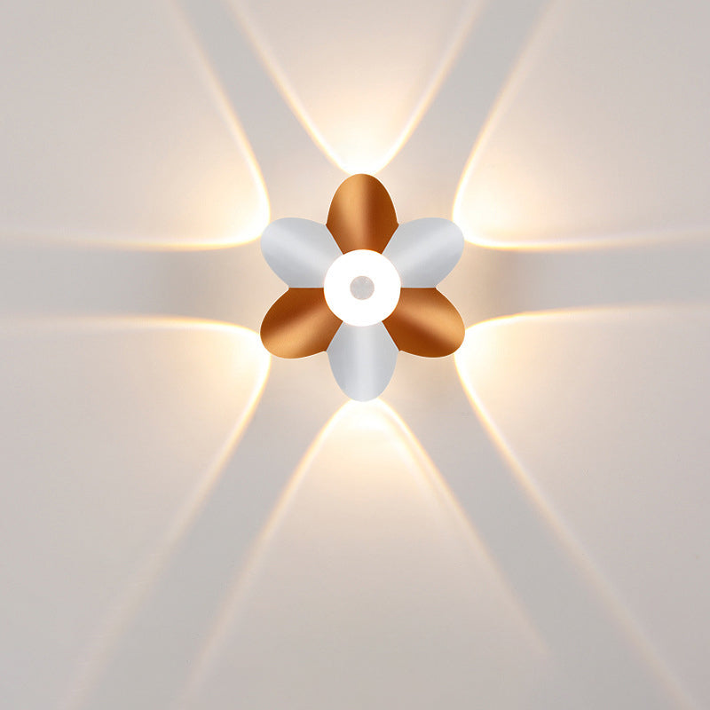 Moderne minimalistische aufladbare rechteckige abgerundete Kante Aluminium LED Wandleuchte Lampe für Wohnzimmer 