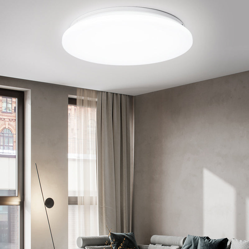 Modern Minimalist Round Iron Acrylic LED Flush Mount Ceiling Light For Living Room