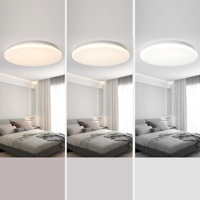 Modern Minimalist Round Iron Acrylic LED Flush Mount Ceiling Light For Living Room