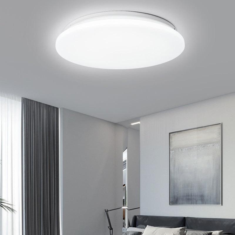 Modern Minimalist Round Iron Acrylic LED Flush Mount Ceiling Light For Living Room