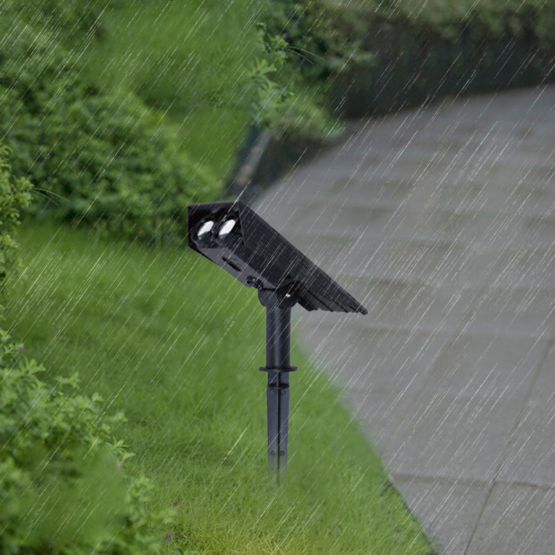 Modernes minimalistisches solarwasserdichtes Sechseck-rundes Kunststoff-Acryl-LED-Bodenstecker-Rasen-Landschaftslicht für den Garten 