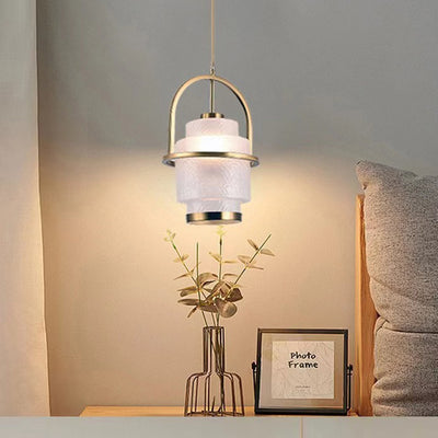 Moderne Luxus Zylinder Lange Strukturierte Kupfer Faux Dolomit LED Pendelleuchte Insel Licht Für Esszimmer 