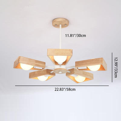 Zeitgenössische skandinavische Zweig Pfeil lange Stange Eisen Acryl LED Kronleuchter für Wohnzimmer 