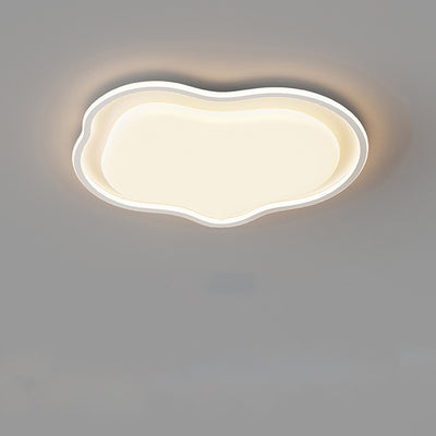 Contemporary Scandinavian Clouds Irregular Iron Acrylic LED Flush Mount Ceiling Light For Living Room