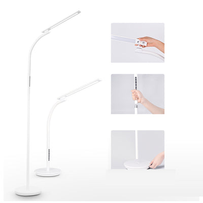 Modern Minimalist Long Pole Rectangular ABS Aluminum LED Standing Floor Lamp For Living Room