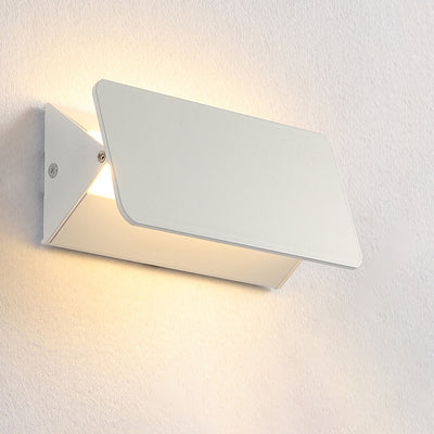 Modern Minimalist Rectangle Triangle Aluminum LED Wall Sconce Lamp For Bedroom