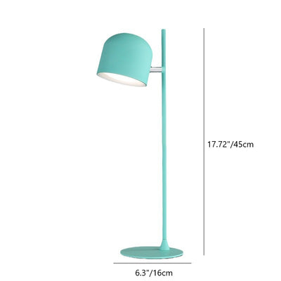 Contemporary Creative Cylinder Disc Base Rechargeable Metal Plastic LED Table Lamp For Bedroom