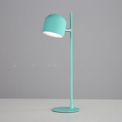 Contemporary Creative Cylinder Disc Base Rechargeable Metal Plastic LED Table Lamp For Bedroom