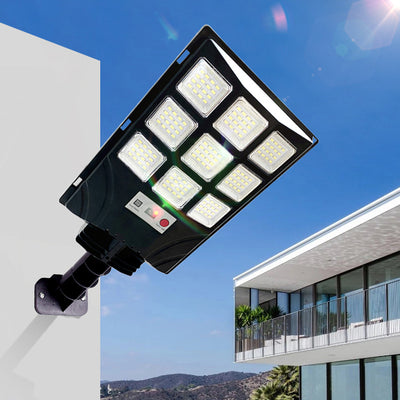 Modern Minimalist Solar Waterproof Rectangle ABS PC LED Outdoor Light For Outdoor Patio