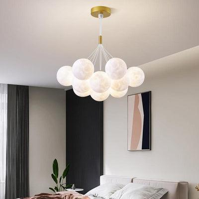 Contemporary Creative Branch Bubbles Iron Resin 7/13 Light Chandelier For Living Room