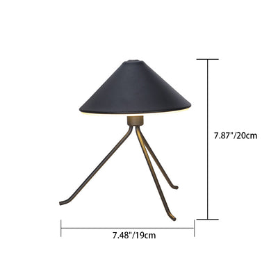 Contemporary Creative Round Table Tripods Iron Acrylic LED Table Lamp For Bedroom