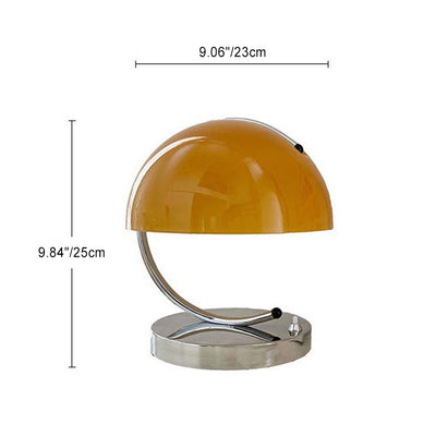 Contemporary Scandinavian Semicircle Curved Line Hardware Glass 1-Light Table Lamp For Bedroom