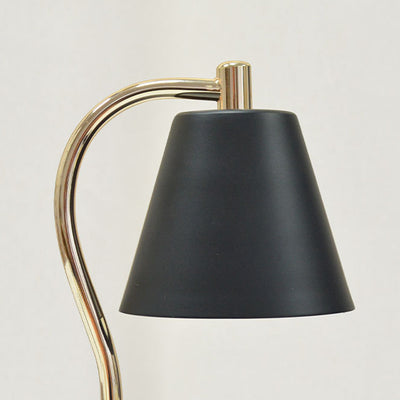 Contemporary Simplicity Iron Semi-Conical 1-Light Melting Wax Table Lamp For Bedroom