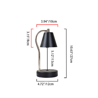 Contemporary Simplicity Iron Semi-Conical 1-Light Melting Wax Table Lamp For Bedroom