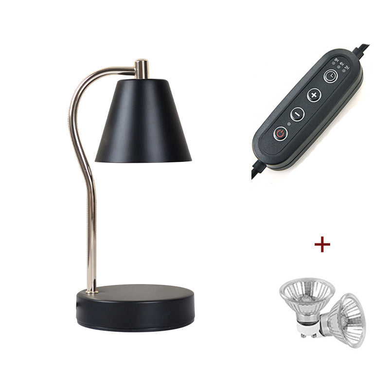 Contemporary Simplicity Iron Semi-Conical 1-Light Melting Wax Table Lamp For Bedroom