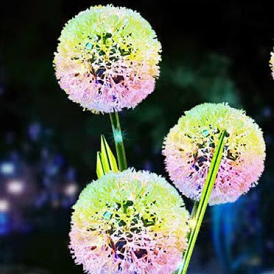 Contemporary Creative Artificial Dandelion Flower LED Solar Waterproof Lawn Insert Light For Outdoor Patio