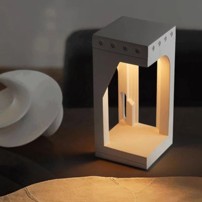 Contemporary Creative Plaster Palace Church LED Night Light Melting Wax Table Lamp For Bedroom