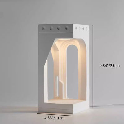 Contemporary Creative Plaster Palace Church LED Night Light Melting Wax Table Lamp For Bedroom