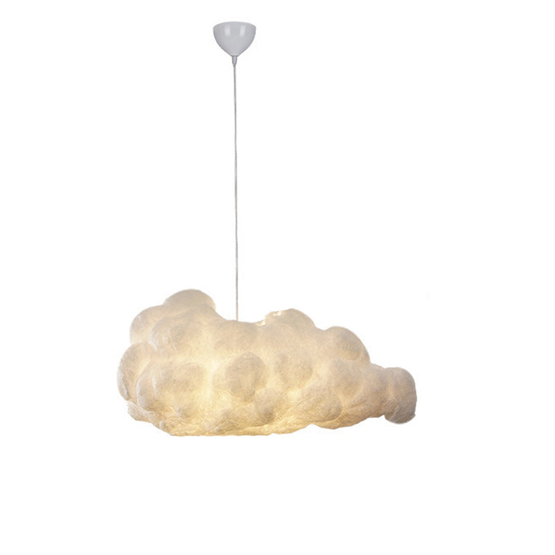 Contemporary Creative PVC Cloud Shaped 1-Light Pendant Light For Dining Room