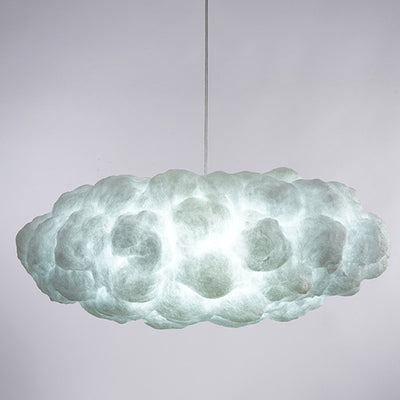 Contemporary Creative PVC Cloud Shaped 1-Light Pendant Light For Dining Room