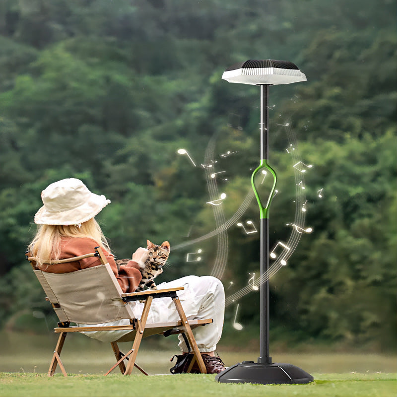 Contemporary Simplicity Solar Waterproof Hardware PE LED Outdoor Standing Floor Lamp For Garden