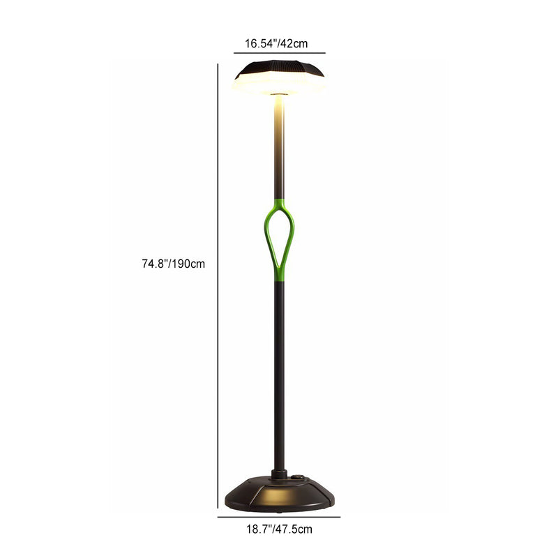 Contemporary Simplicity Solar Waterproof Hardware PE LED Outdoor Standing Floor Lamp For Garden