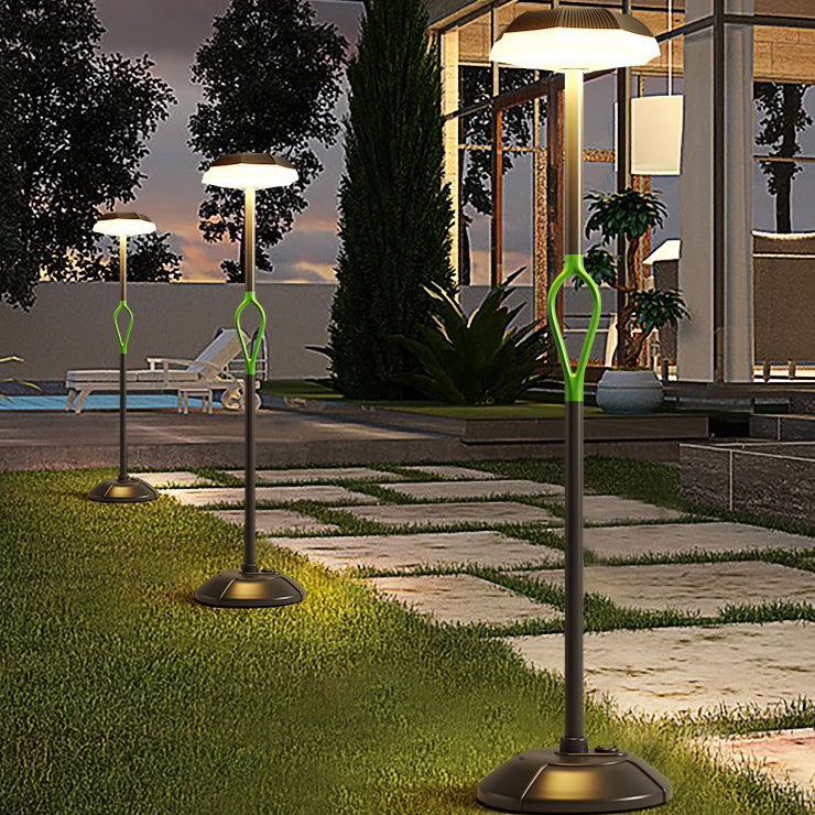 Contemporary Simplicity Solar Waterproof Hardware PE LED Outdoor Standing Floor Lamp For Garden