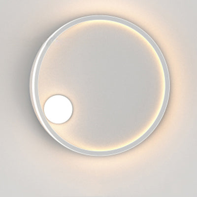 Modern Simplicity Geometric Round Aluminum LED Flush Mount Ceiling Light For Bedroom