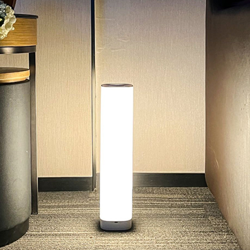 Modern Minimalist Acrylic Column Shade USB LED Table Lamp For Bedroom