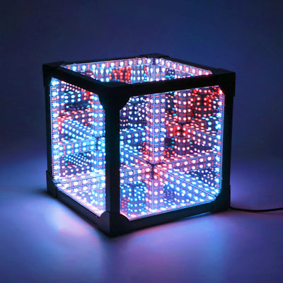 Contemporary Creative Cyberpunk 3D Rubik's Cube Acrylic USB LED Table Lamp For Bedroom