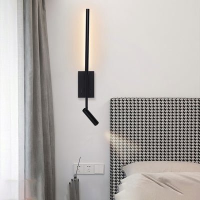 Modern Minimalist Hardware Acrylic Long Strip LED Spotlight Wall Sconce Lamp For Living Room