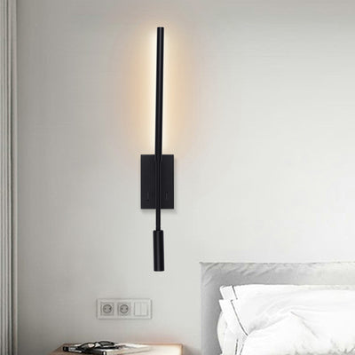 Modern Minimalist Hardware Acrylic Long Strip LED Spotlight Wall Sconce Lamp For Living Room