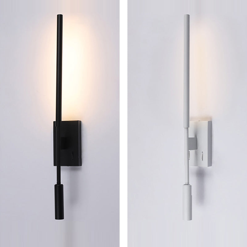 Modern Minimalist Hardware Acrylic Long Strip LED Spotlight Wall Sconce Lamp For Living Room