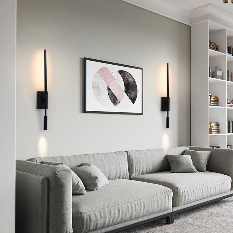 Modern Minimalist Hardware Acrylic Long Strip LED Spotlight Wall Sconce Lamp For Living Room