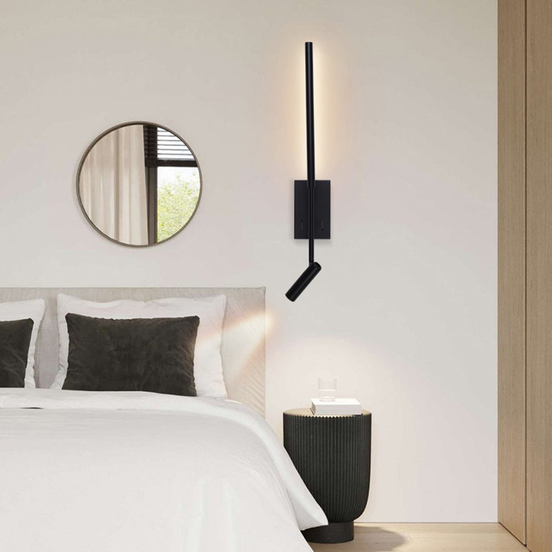 Modern Minimalist Hardware Acrylic Long Strip LED Spotlight Wall Sconce Lamp For Living Room