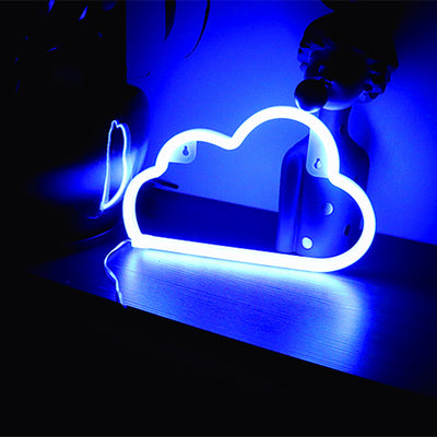 Moderne Art Deco Helle Neon Wolke PVC Streifen LED Nachtlicht Tisch Lampe Für Schlafzimmer 