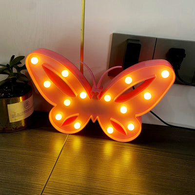 Moderne Art Deco Schmetterling Form LED Nachtlicht Tisch Lampe Für Schlafzimmer 