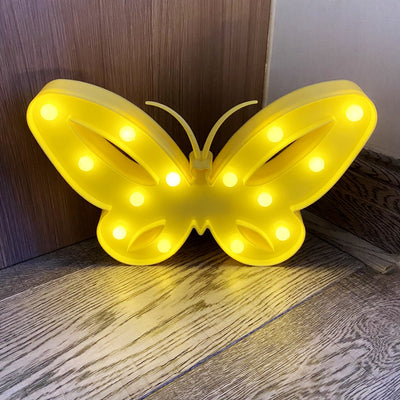 Moderne Art Deco Schmetterling Form LED Nachtlicht Tisch Lampe Für Schlafzimmer 