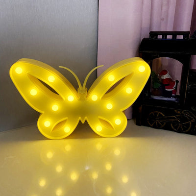 Moderne Art Deco Schmetterling Form LED Nachtlicht Tisch Lampe Für Schlafzimmer 