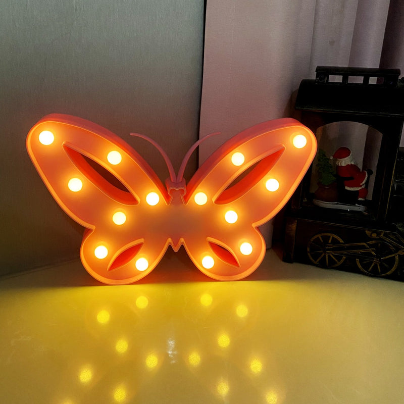 Moderne Art Deco Schmetterling Form LED Nachtlicht Tisch Lampe Für Schlafzimmer 