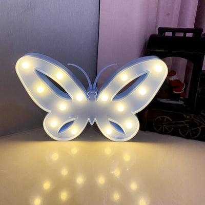 Moderne Art Deco Schmetterling Form LED Nachtlicht Tisch Lampe Für Schlafzimmer 