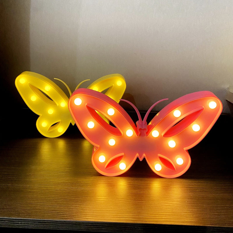 Moderne Art Deco Schmetterling Form LED Nachtlicht Tisch Lampe Für Schlafzimmer 