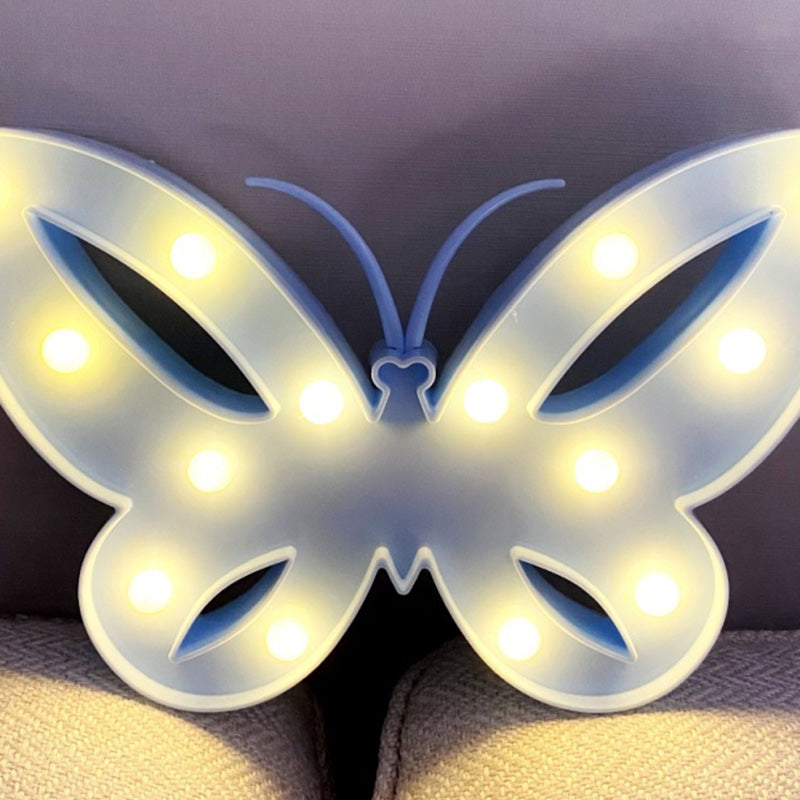 Moderne Art Deco Schmetterling Form LED Nachtlicht Tisch Lampe Für Schlafzimmer 