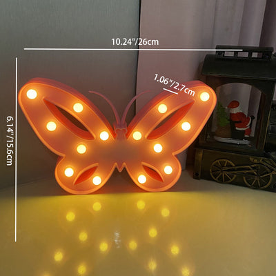 Moderne Art Deco Schmetterling Form LED Nachtlicht Tisch Lampe Für Schlafzimmer 