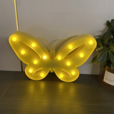 Moderne Art Deco Schmetterling Form LED Nachtlicht Tisch Lampe Für Schlafzimmer 