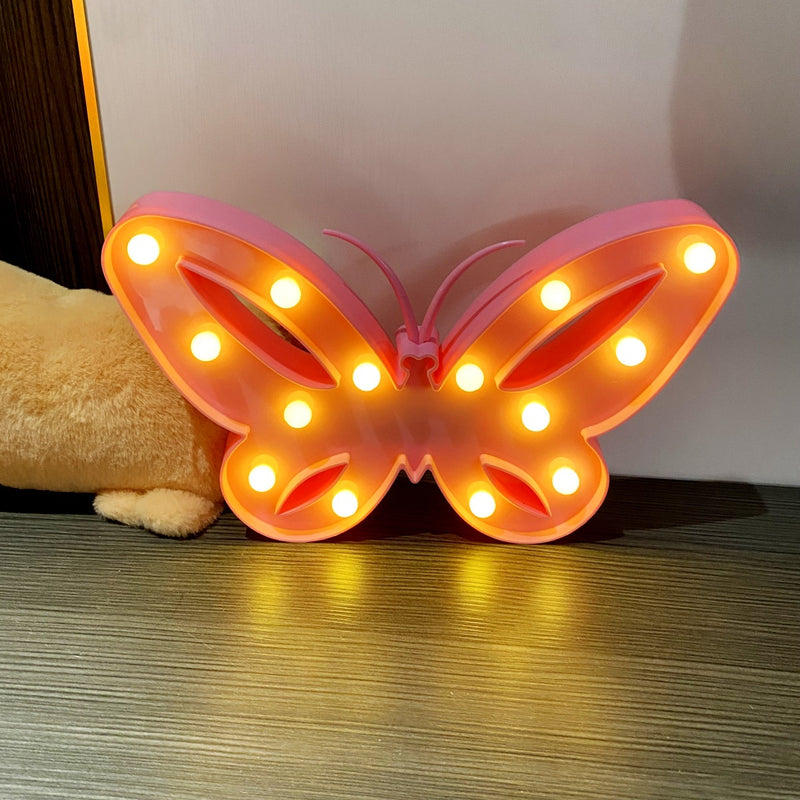 Moderne Art Deco Schmetterling Form LED Nachtlicht Tisch Lampe Für Schlafzimmer 