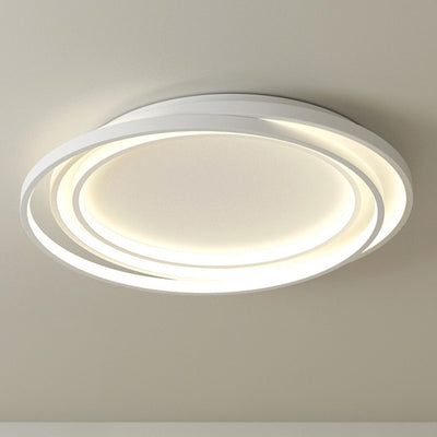 Modern Minimalist Round Acrylic Iron LED Flush Mount Ceiling Light For Living Room