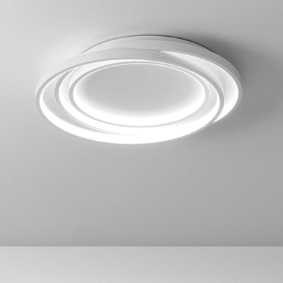 Modern Minimalist Round Acrylic Iron LED Flush Mount Ceiling Light For Living Room