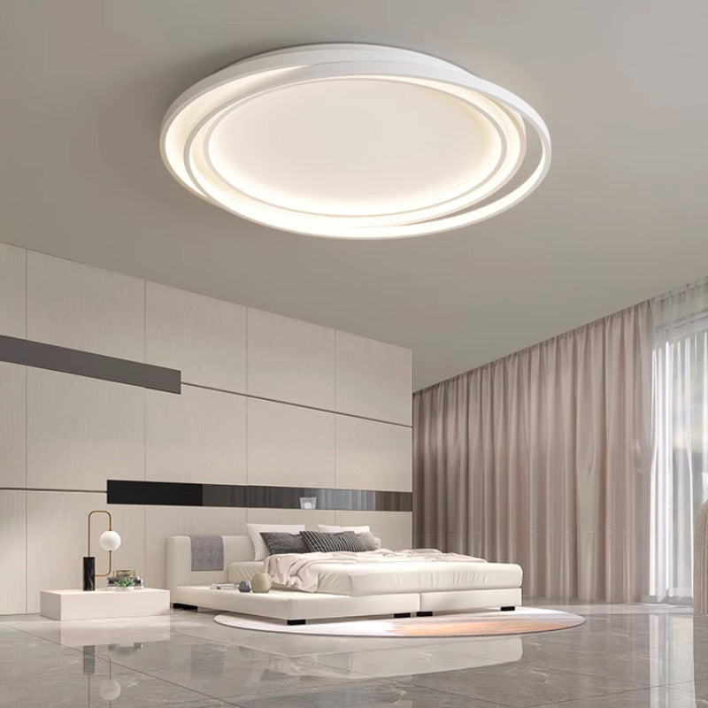 Modern Minimalist Round Acrylic Iron LED Flush Mount Ceiling Light For Living Room