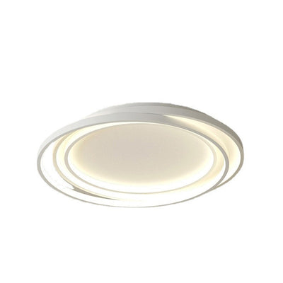 Modern Minimalist Round Acrylic Iron LED Flush Mount Ceiling Light For Living Room